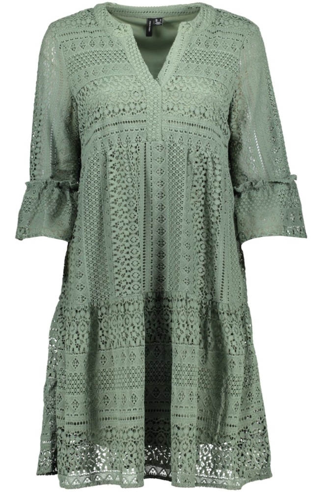 VMHONEY LACE 3/4 V-NECK TUNIC WVN G 10275875 LAUREL WREATH/ORIGINAL LACE